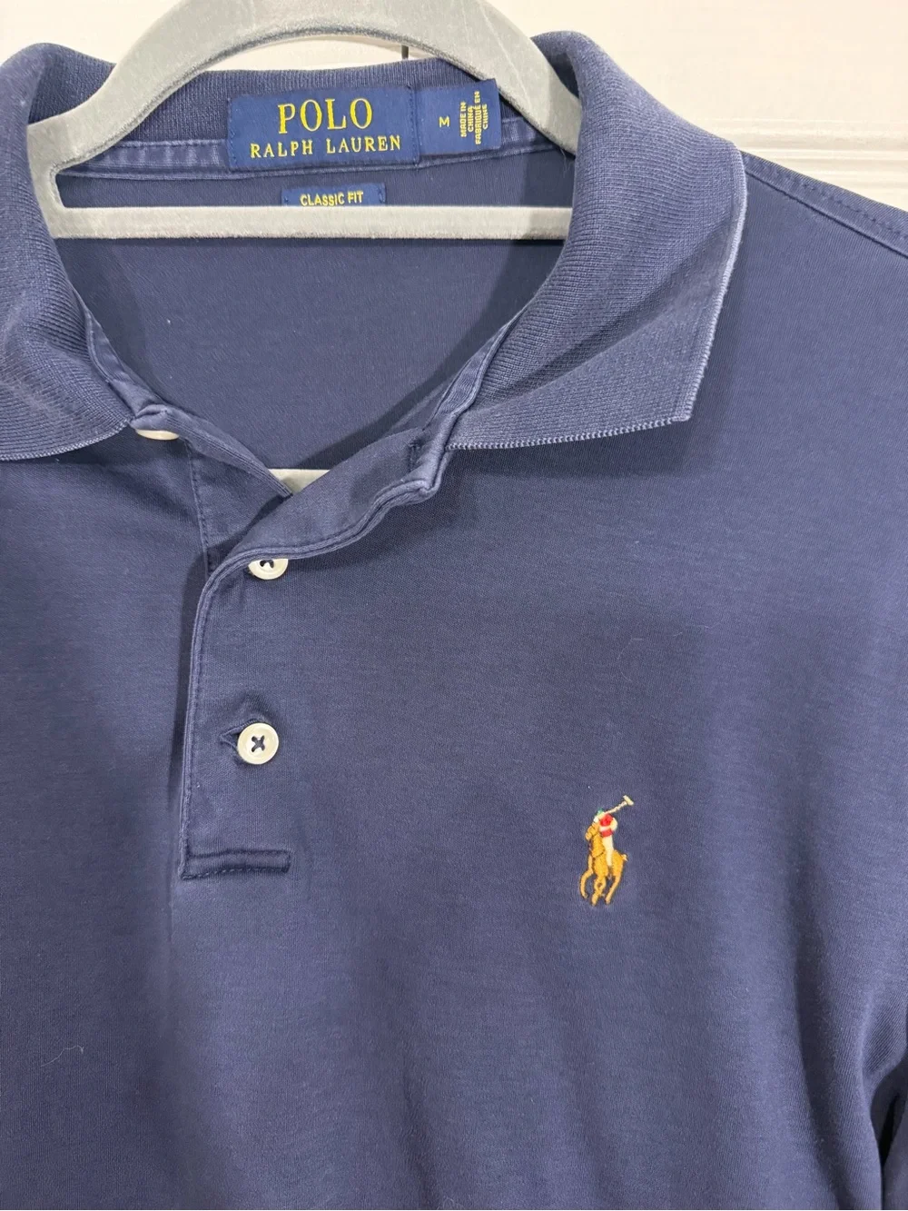Polo Ralph Lauren Classic Fit Polo Shirt Size M Navy